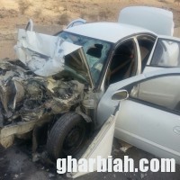 حادث ارتطام سيارة مسرعة بدورية الامن بميسان ووفاة سائقها