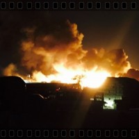 عاجل : نشوب حريق كبير في سوق الأعلاف بالحوية "فيديو"