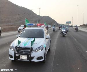 القوات الخاصة لأمن الطرق تحتفل باليوم الوطني88 بمسيرة وطنية