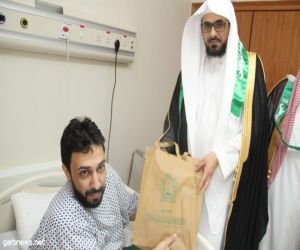 الشؤون الإسلامية بمكة تشارك المنومين بمستشفى قوىٰ الأمن فرحة اليوم الوطني