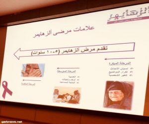 حملة توعوية للتعريف بمرض ألزهايمر بجامعة نجران