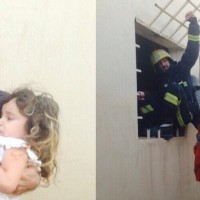 إنقاذ سكان عمارة من حريق بالرياض
