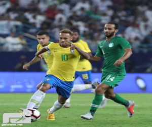 البرازيل تتغلب على منتخبنا الوطني بهدفين