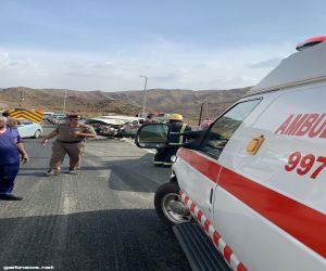 حادث تصادم بمحافظة قلوه مفرق وادي ريم