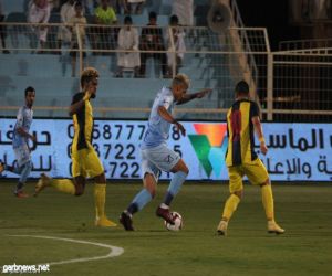 الباطن يتغلب على الحزم بهدف الغامدي