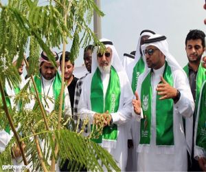 مدير جامعة أم القرىٰ يطلق حملة جامعتنا خضراء
