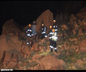 مدني مكة ينقذ 5 محتجزين بقمة جبل الخرار بوادي نعمان