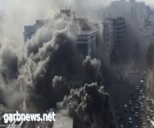 حريق ضخم في محطة السد بالعاصمة القطرية الدوحة