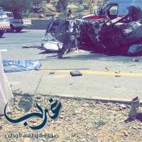 وفاة واصابة " 6" في حادث بمحافظة الباحة