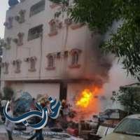 حريق في بلدية محافظة الدائر والدفاع المدني يباشر الموقع