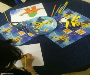 برنامجا (مجموعة ورود ) و (واحة الرسم) ينفذها نادي حي العزيزية بتعليم مكة