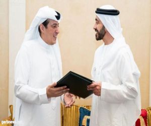 وزير الخارجية الإماراتي يتسلم نسخة من أوراق اعتماد سفير خادم الحرمين الشريفين المعين لدى الإمارات
