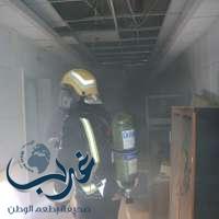 حريق في أحد المستشفيات الخاصة بحي العزيزية بمكة