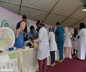 ٥ اركان توعوية وتثقيفية لمدينة الملك عبدالله الطبية بمهرجان الزهور بمكة