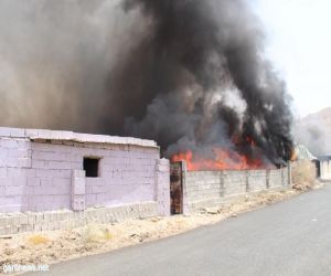 السيطرة على حريق بمستودع في الحسينية بمكة