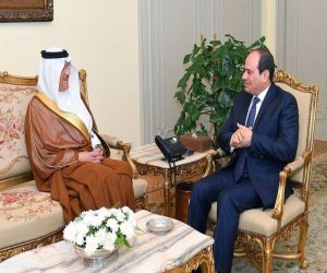 الرئيس السيسى يستقبل سفير المملكة العربية السعودية بالقاهرة