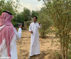 سعودي ينجح في زراعة شجرة اللبان في محميته الخاصة