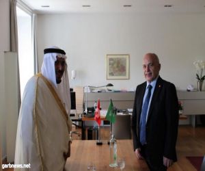 رئيس دولة سويسرا يستقبل سمو الأمير منصور بن ناصر