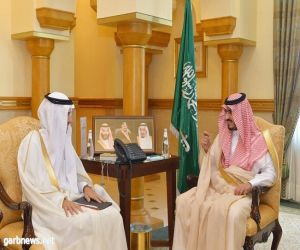 سمو الأمير بدر بن سلطان يستقبل مدير برنامج خدمة ضيوف الرحمن