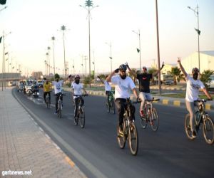 مبادرة بدعمكم نتميز تنظم مسيرة للدراجات النارية والهوائية بالقريات في يوم الوطن  89