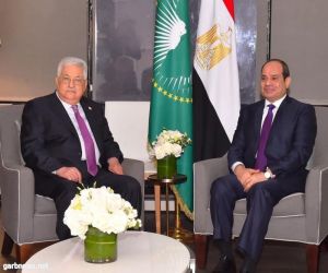 السيسي يستقبل الرئيس الفلسطيني محمود عباس بمقر إقامته بنيويورك