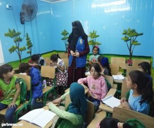 الدورة التعليمية والتدريبية التاسعة عشر يفتتحها مركز الملك سلمان من خلال المركز السعودي لخدمة المجتمع في مخيم الزعتري