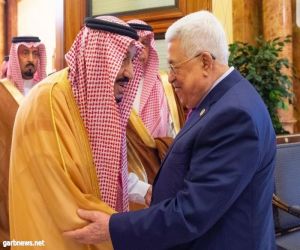 *خادم الحرمين الشريفين يستقبل رئيس دولة فلسطين