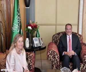 سفير خادم الحرمين الشريفين لدى مصر يلتقي بسفيرة مملكة النرويج
