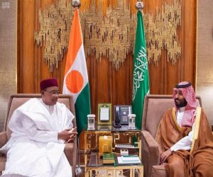 سمو #ولي_العهد يلتقي رئيس النيجر