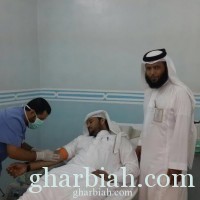مستشفى الحجرة ينظم حملة تبرع بالدم بثانوية " ابن رشد"
