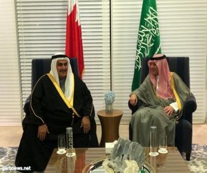 وزير الدولة للشؤون الخارجية يلتقي وزير الخارجية بمملكة البحرين