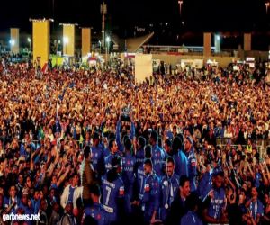 الآلاف يزفون الهلال في حفل أسطوري بالدرعية