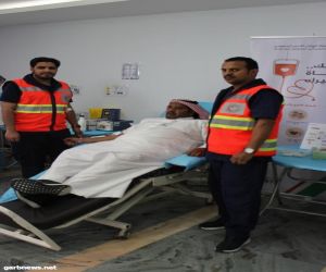 هلال الباحة ينظم حملة للتبرع بالدم للجنود البواسل