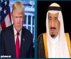 خادم الحرمين الشريفين يجري اتصالاً هاتفيًا بالرئيس الأمريكي