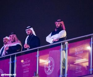 الأمير محمد بن سلمان يحضر نزال الدرعية بين آندي روي وأنطوني جوشوا