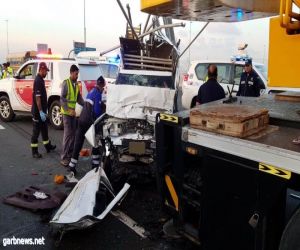 وفاة شخصين وإصابة 4 آخرين في حادث تصادم في دبي
