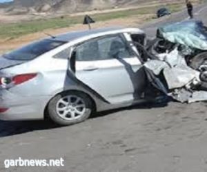 إعاقة الحركة على طريق الأمير محمد بن سلمان بسبب حادث مروري