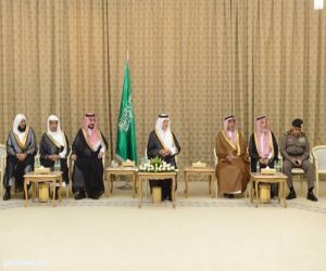 سمو الأمير خالد الفيصل ونائبه يستقبلان عدداً من العلماء والمشايخ وأئمة وخطباء المسجد الحرام