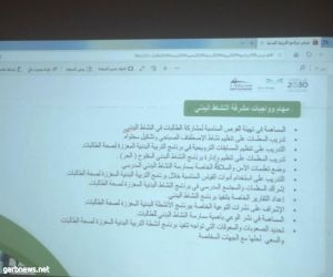 برنامج التربية البدنية المعززة لصحة الطالبات تنفذه إدارة نشاط الطالبات