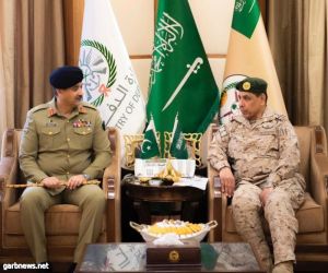 قائد القوات البرية الملكية السعودية يستقبل المفتش العام للجيش الباكستاني