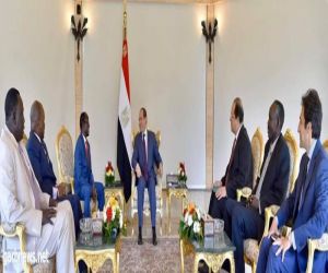 الرئيس عبد الفتاح السيسي يستقبل نائب رئيس جنوب السودان