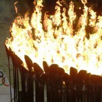 إيقاد شعلة أولمبياد 2016 الصيفي في أولمبيا اليونانية