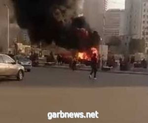 نشوب حريق في ميدان التحرير بمصر