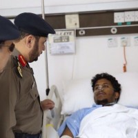 مدير مدنى منطقة مكة في زيارة لأفراد الدفاع المدنى بالمستشفى