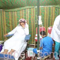 عيادة متنقلة وحملة للتبرع بالدم في مهرجان الحبحب