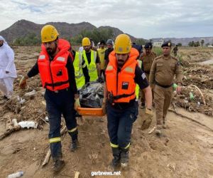 مدني #نجران: العثور على جثة مفقود أمس الاثنين بعد أن جرفت السيول مركبته