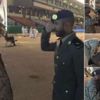 فيديو: رئيس رقباء يقدم التحية العسكرية لابنه الضابط والأخير يرد بتقبيل قدمه
