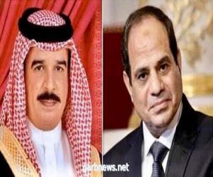 السيسي يتلقي اتصالاً هاتفياً من الملك حمد بن عيسى ملك البحرين".