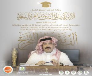 برعاية أمير عسير.. جامعة الملك خالد تحتفل بتخريج الدفعة ٢٢
