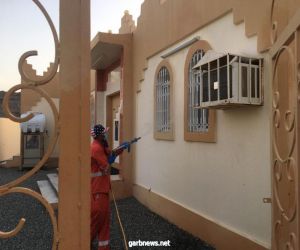 بلدية  الحازمي تكثف أعمالها في نظافة و تطهير المساجد